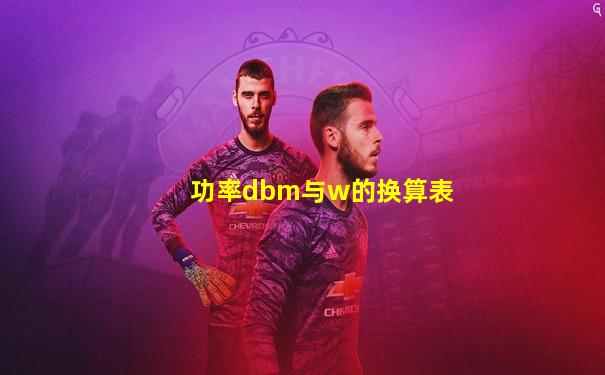 功率dbm与w的换算表