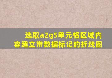 选取a2g5单元格区域内容建立带数据标记的折线图