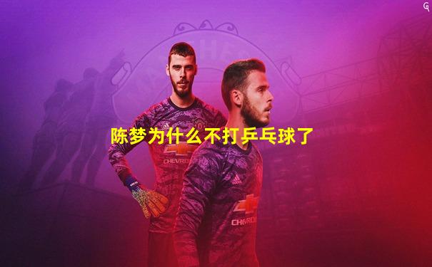 陈梦为什么不打乒乓球了