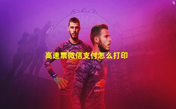 高速票微信支付怎么打印